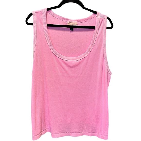 NWT Universal Thread Plus Size Pink Ribbed Tank Top Layering Piece - Size 3XL - Picture 1 of 5